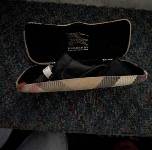 Burberry Plaid Eyeglass Case And Lens Cloth